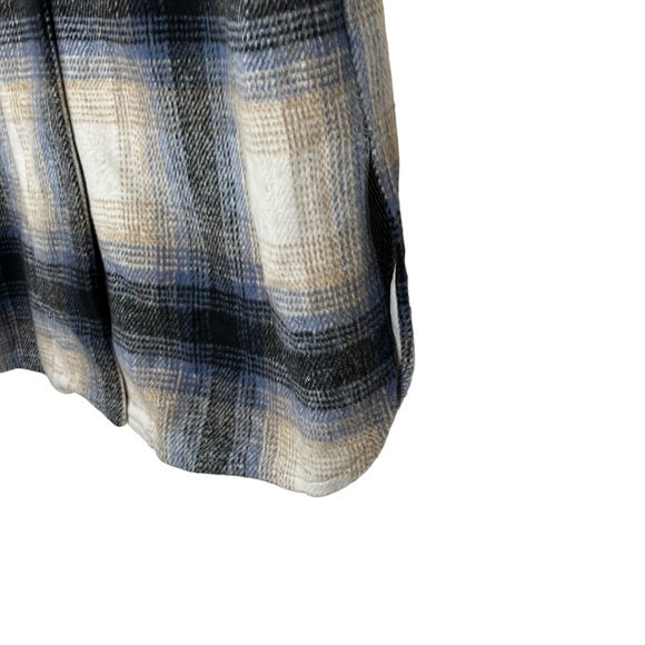 Timing Plaid Shacket Long Sleeve Button Down Top - Picture 6 of 8